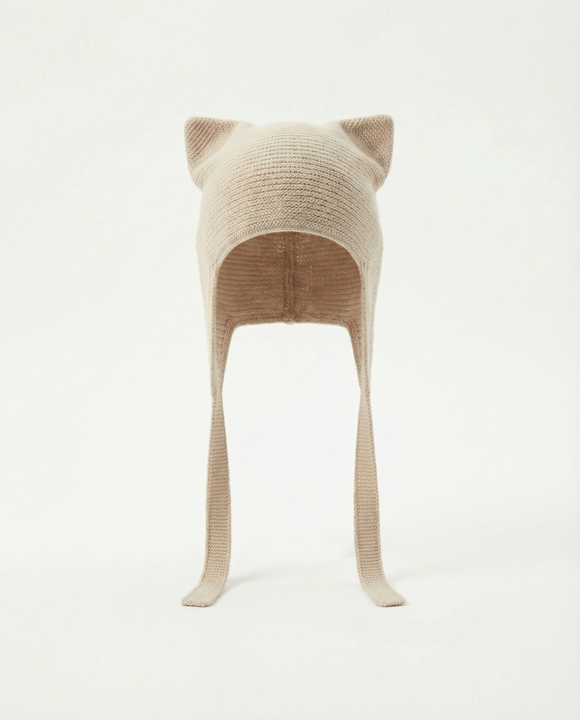 Cashmere Knit Cat Earflap