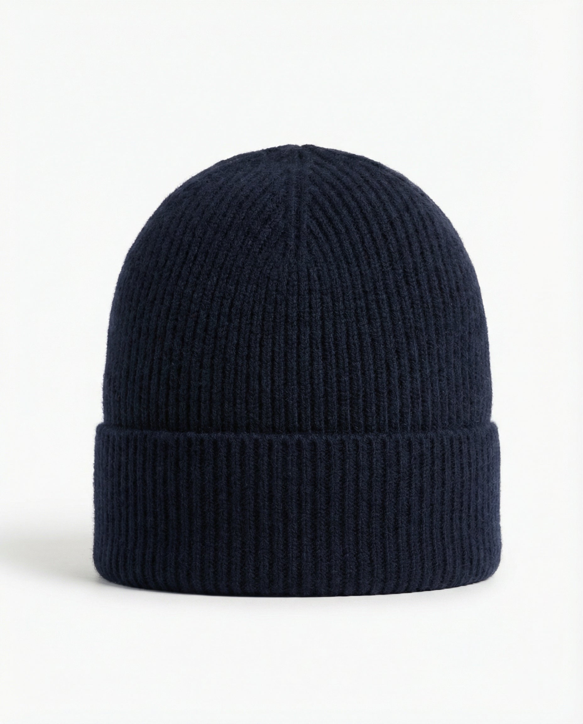 Cashmere Ribbed Knit Beanie Unisex