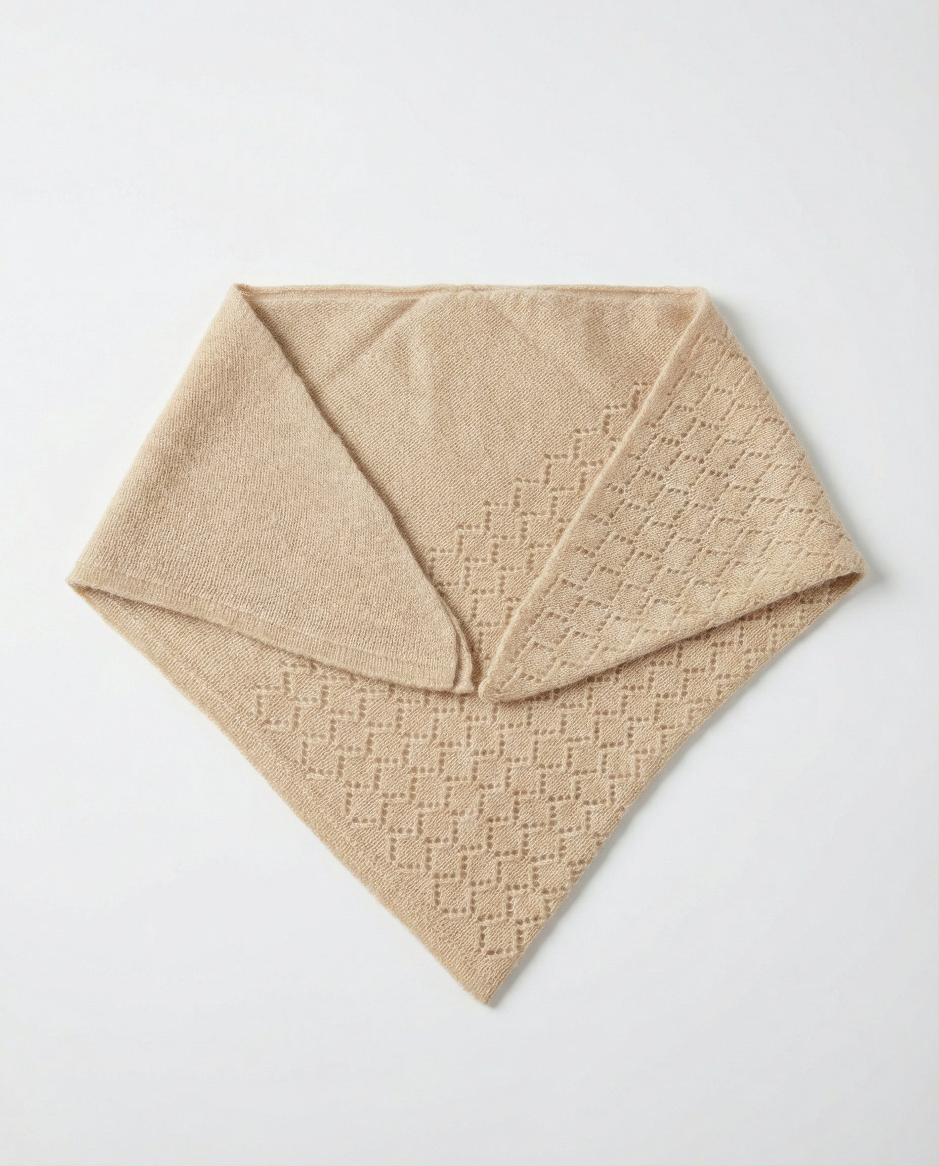 Cashmere Diamond Lace Triangle Scarf