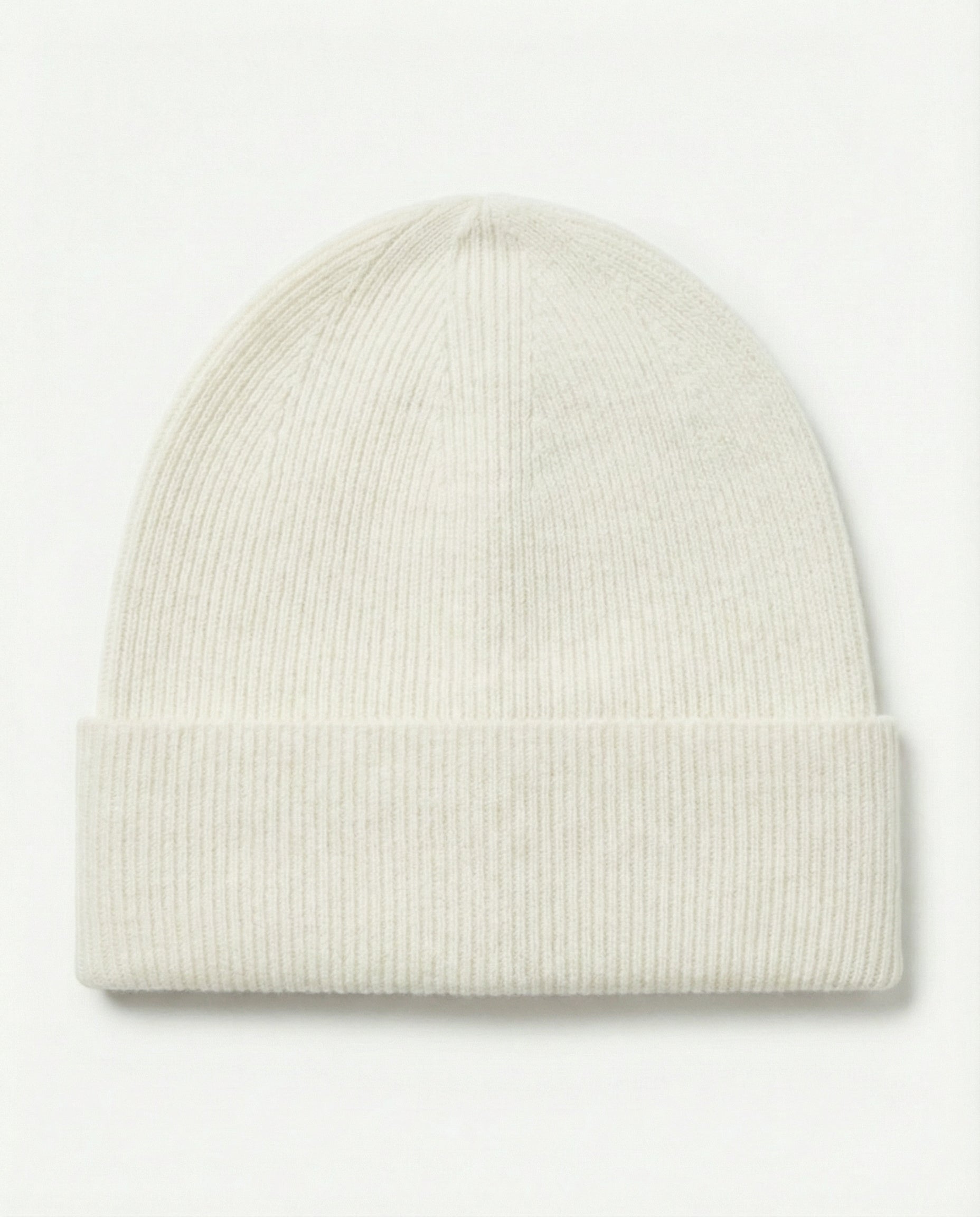 Cashmere Ribbed Knit Beanie Unisex